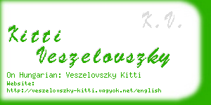 kitti veszelovszky business card